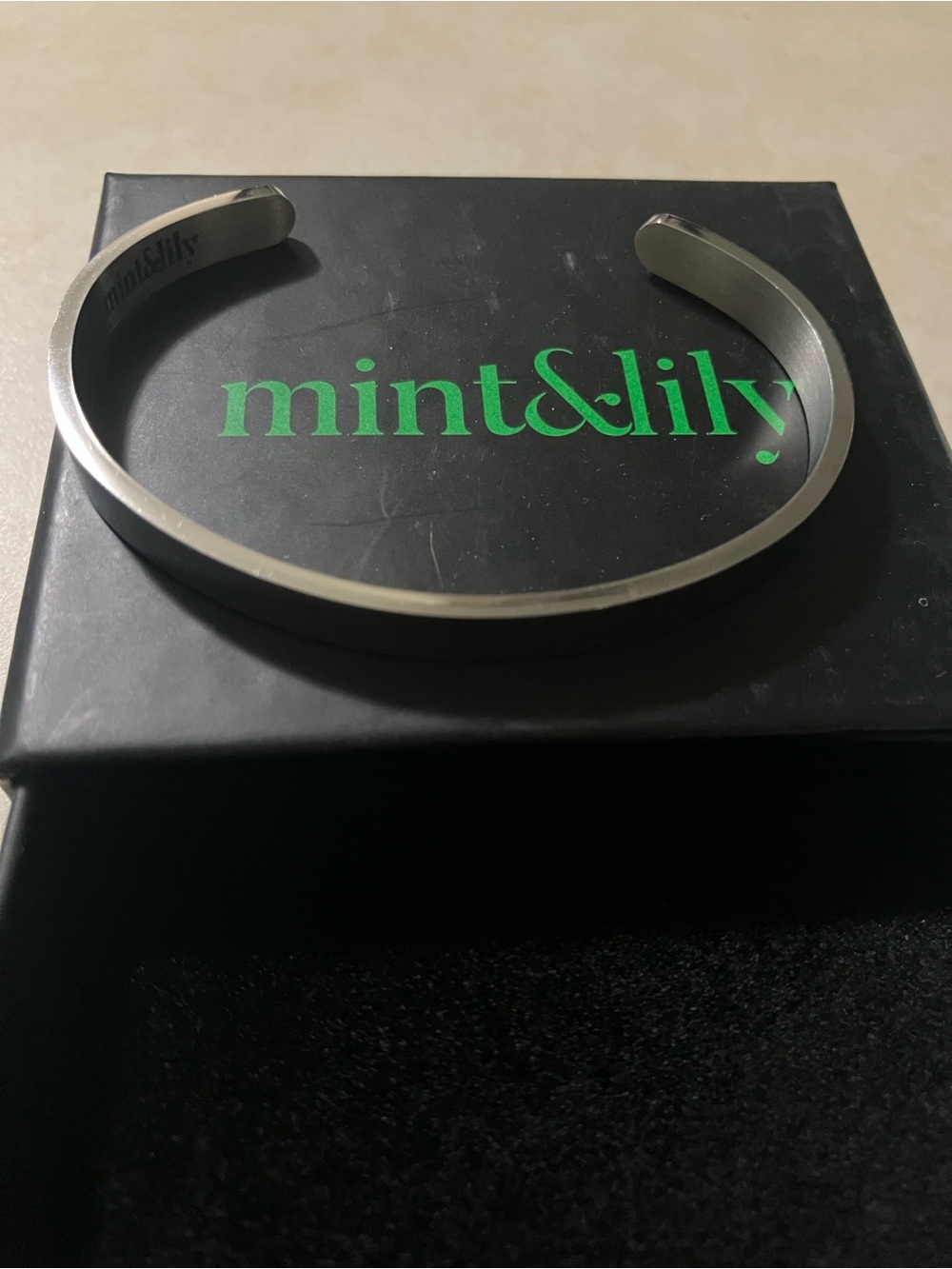 Mint & Lily silver cuff bracelet Bonus Daughter